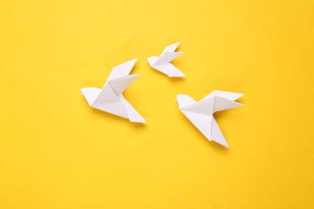 Paper birds to represent team leadership